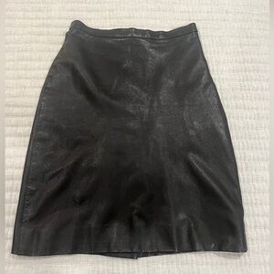 Vintage Genuine Leather Skirt Sz 2